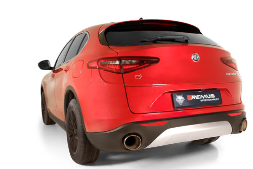 Alfa Romeo Stelvio [949] Remus einddemper L/R enkele uitgang