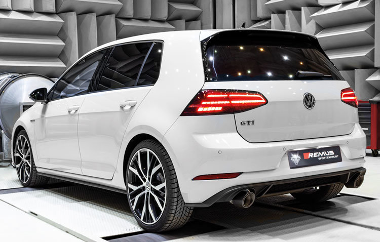 Remus sport uitlaat Golf 7 [AU] 12- GTi Clubsport einddemper duplex &Oslash; 70mm