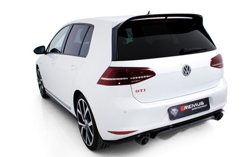 VW Golf 7 GTi Clubsport Remus Racing buis Y-buis L/R uitgang