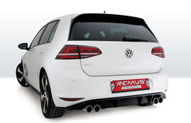 VW Golf 7 GTi Remus einddemper L/R dubbele uitgang