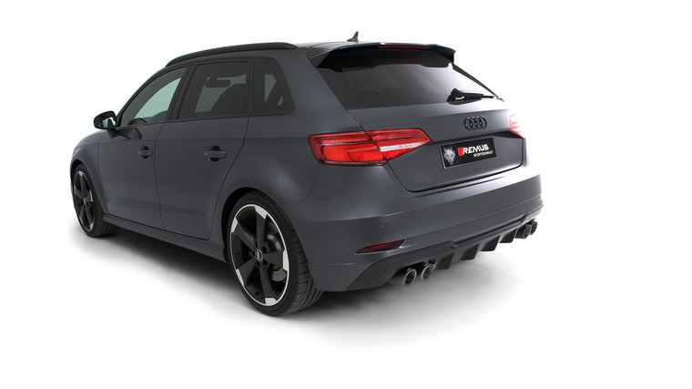 Audi S3 [8V] Quattro Sportback Facelift Remus einddemper L/R dubbele uitgang