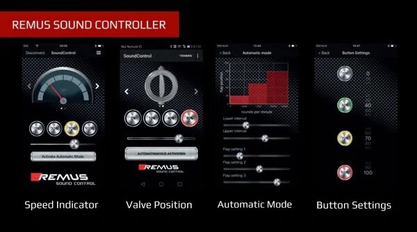 Remus uitlaat Alfa Romeo Giulia Quadrifoglio Einddemper + electric outlet tubes + sound controller