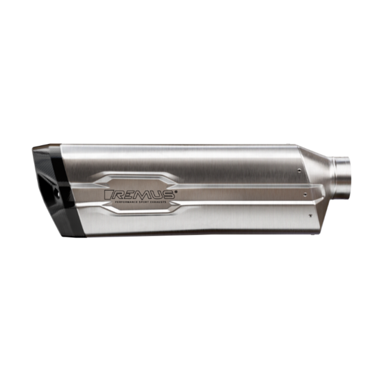 REMUS 8 2.0 Slip On Sport Exhaust incl. Carbon heat protecting shield, stainless steel matt, (EC-) approval