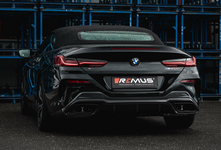 Remus uitlaat BMW M850i xDrive [G14/G15] Cabrio. Coup&eacute; Einddemper