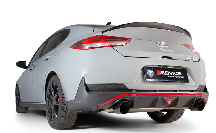 Sportuitlaat Hyundai i30 N Remus GPF-back systeem L/R uitgang