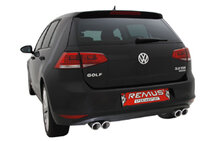 VW Golf 7 Hatchback Remus einddemper L/R dubbele uitgangen