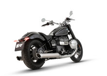 2x CUSTOM Slip On Sport Exhaust BMW R 18 with selectable endcaps, stainless steel chrome, incl. ECE type approval