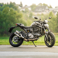 REMUS Double MESH RACING Exhaust for Ducati Monster Euro 5, stainless steel brushed, NO EC type approval